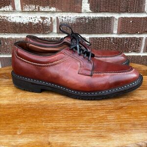 Allen Edmonds Wilbert Leather Mens 9.5 D Oxford Moc Shoes Like New